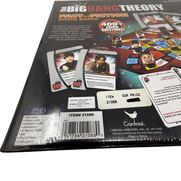 The Big Bang Theory Fact Or Fiction Trivia Game Sealed - Ages 12+ - Picture 6 of 6